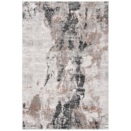 Safavieh 5 ft. -3 in. x 7 ft. -6 in. Invista Contemporary Rectangle Rug, Ivory & Taupe INV696A-5